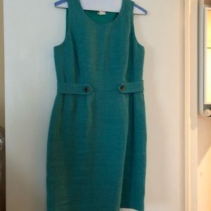 JCrew linen paper bag dress